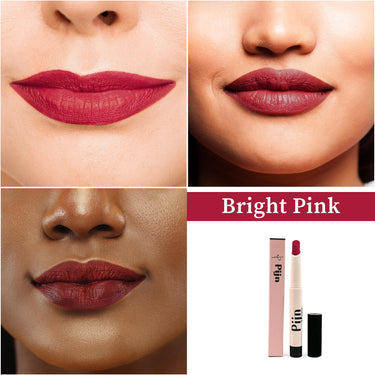 Pijn Luxe Comfy Matt Lipstick Bright Pink | 12HR Long-Lasting, Smudge-Proof & Waterproof | Lightweight, Smooth Matte Finish With Vitamin E & Lip Repair | Lipstick for Women